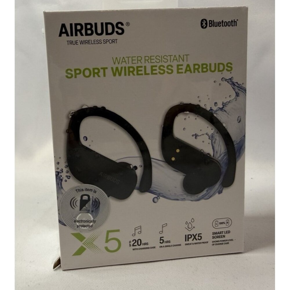 Airbuds True Wireless Sport Athletic Earbuds Bluetooth Sweat Resistant Black T11